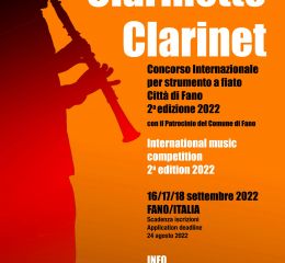Concorso Musicale Internazionale Città di Fano II Edizione 2022 Clarinetto