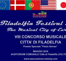 Filadelfia Festival 2016: The Musical City of Europe Featuring the Paolo Serrao Special Award Competitions