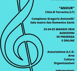 IV Edizione del concorso musicale "Anxur" - città di Terracina