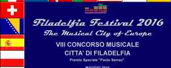 Filadelfia Festival 2016: The Musical City of Europe Featuring the Paolo Serrao Special Award Competitions