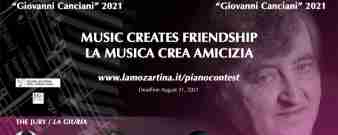 Concorso internazionale di composizione pianistica "La musica crea amicizia"